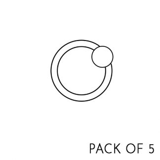 Captive Bead Ring [pack of 5]