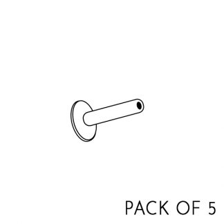Threadless Flat Back Post [pack of 5]
