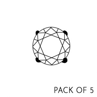 Tiffany CZ End [pack of 5]